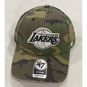 Los Angeles Lakers Hat NBA Camo MVP Adjustable Snapback Pink Under Visor New